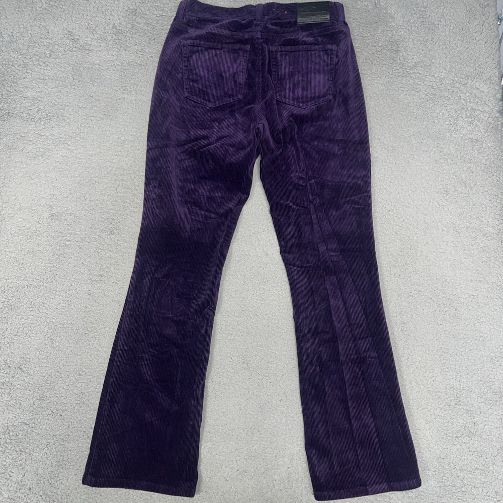 VTG Lauren Jeans Co. Pants Womens Sz 6 (29 x 31) Purple Corduroy Cords Flare Y2K - Picture 2 of 10